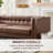 91'' Chenille Velvet Living Room Sofa-221011650