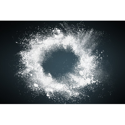 Abstract Dust Explosion Frame Background - Wrapped Canvas Print