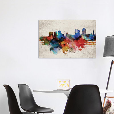 New Orleans Abstract - Wrapped Canvas Print