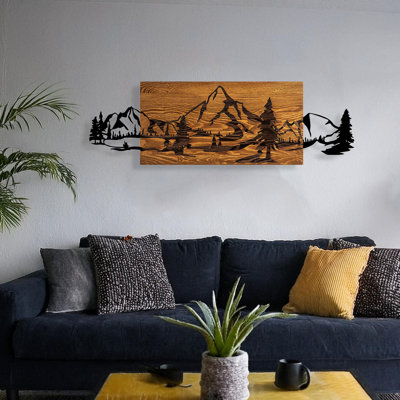 Accessoire mural décoratif en bois