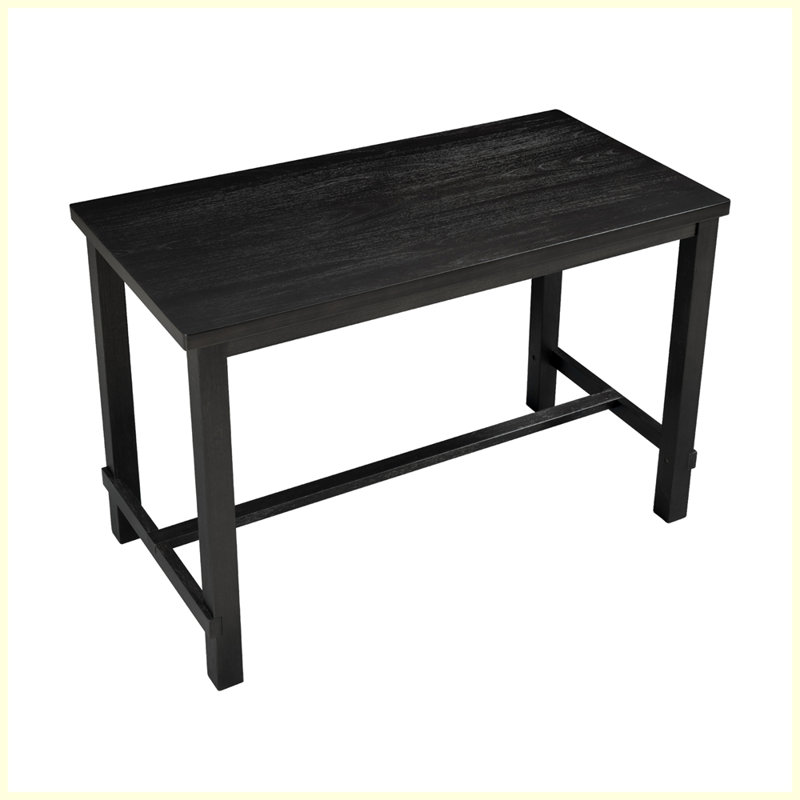 Classic 5-Piece Counter Height Dining Set with 4 Chairs, Espresso, Espresso/White