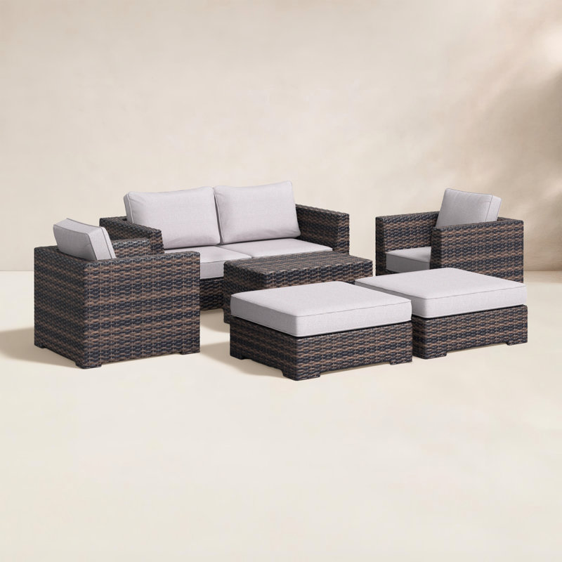 Ensemble de conversation pour 6 personnes avec coussins Paniagua