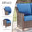 Tya 3 - Pieces Wicker/Rattan Sofa Seating Group With Cushions-580499622