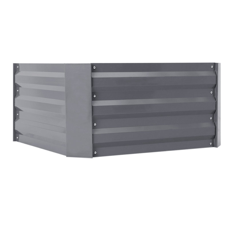 Metal Planter Box, Grey