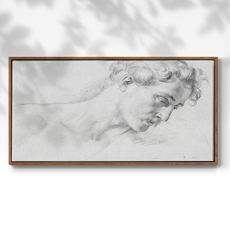 Série abstraite - CMLXII - Toile tendue avec châssis encadré - Prêt à être accroché, H 25 po x l 49 po, Noyer