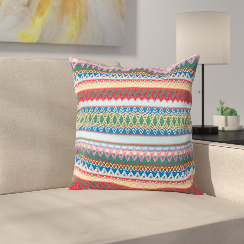 coussin géométrique Glenoaks, Blue