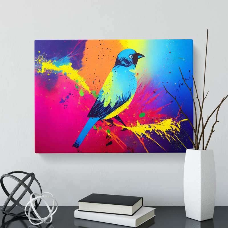 Bird Splash Vol.5 Abstract - Wrapped Canvas, 35cm H x 50cm W x 3cm D