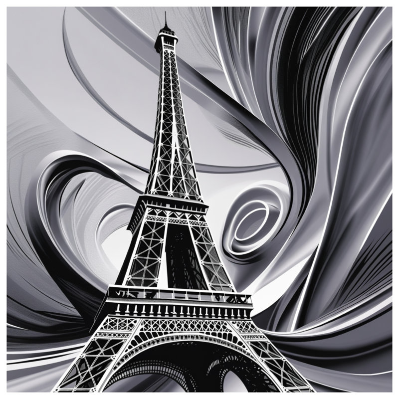 Édredon EiffelTower Bedding Architecture Modern, Simple extra long