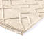 Tapis géométrique beige en laine noué à la main Platten-90850976