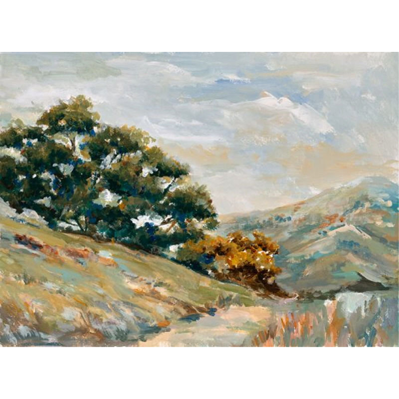 Through The Path Painting by Sara Brown, 30" H x 41" W x 1.5" D, Glass Coat