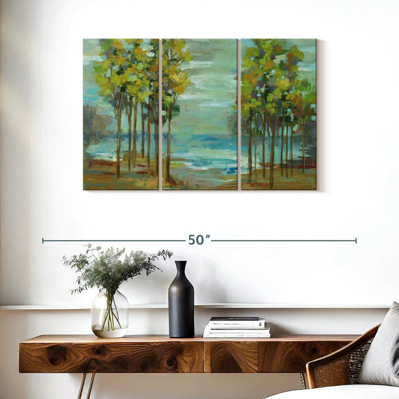 Harnek Calm Spring Trees, 24" H x 38" W