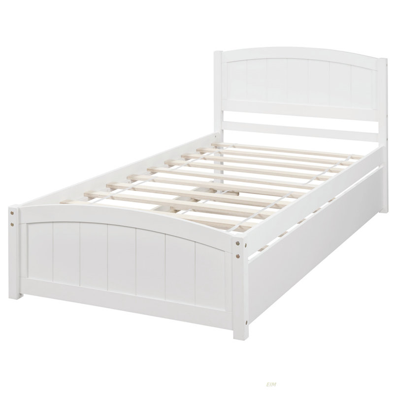 Lit plateforme simple avec lit gigogne