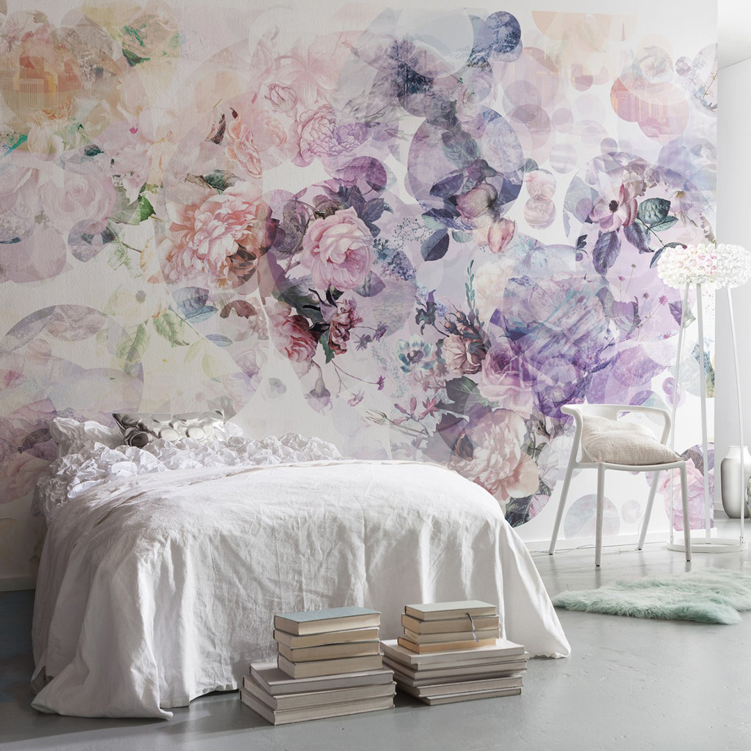 Acantha Floral Wall Mural Willa Arlo™ Interiors