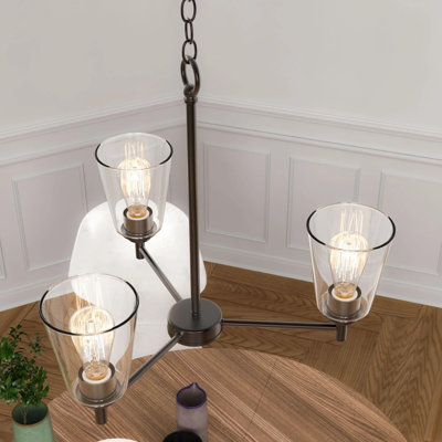 Luminaires de lustre évasés (ampoule non incluse)