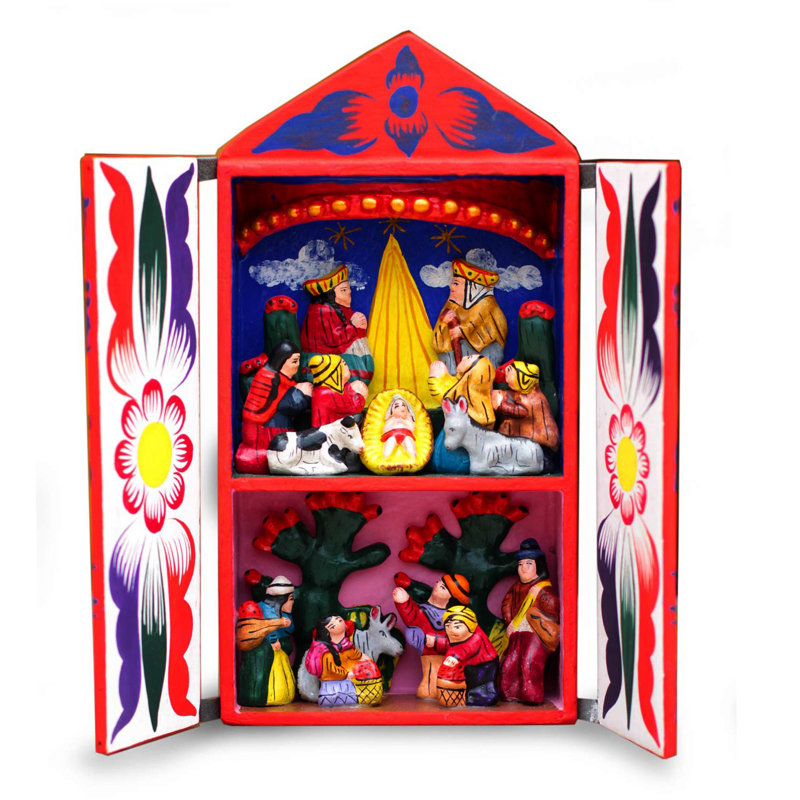 Figurine décorative de Noël rétro péruvien