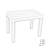 Roann Rectangular Table with 4  Bench Garden Set Coffee