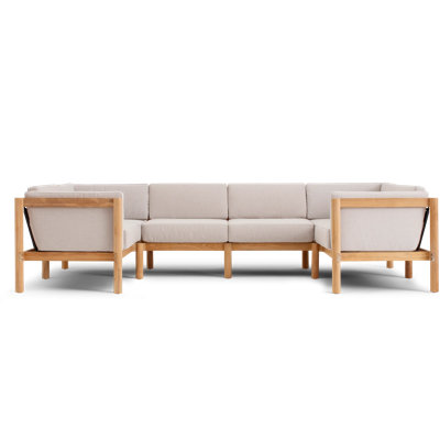 Haven 116'' Wide U-Shaped Patio Sectional with Sunbrella® Cushions