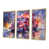 Toile avec cadre flottant or