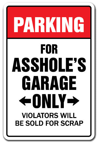Enseigne de garage seulement