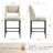 Jenie Upholstered 26.4'' Linen Counter Stool with Metal Frame-487711835