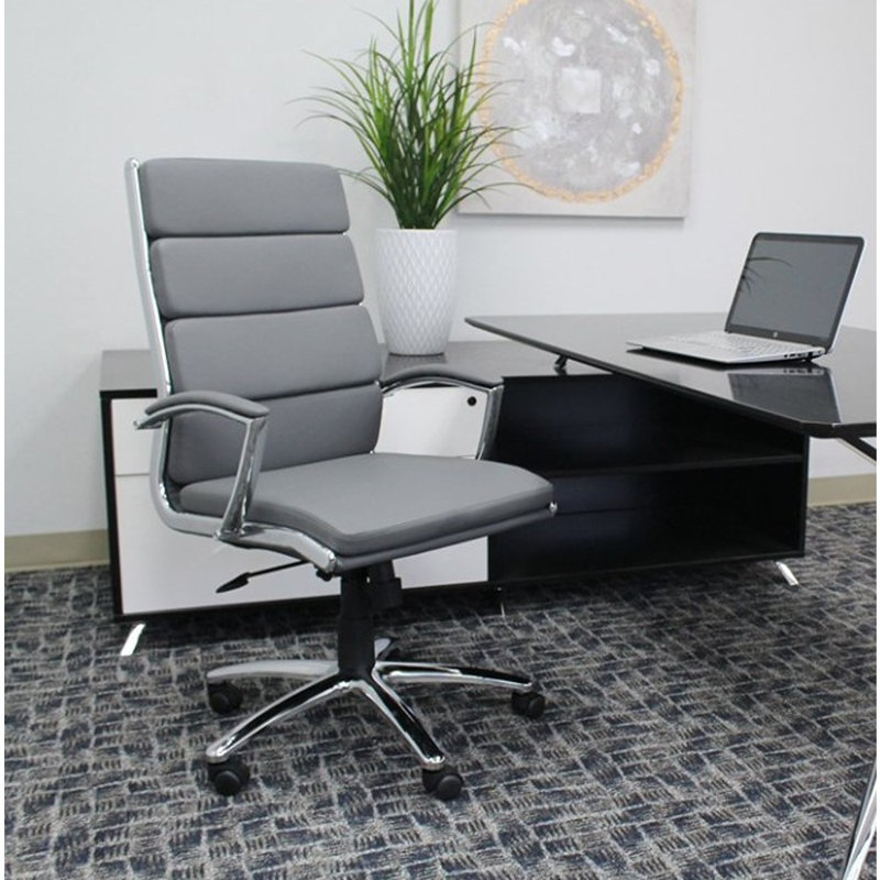 Conference Chair, Gray, Smooth Vinyl