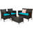 Bryen 4 - Person Patio Conversation Set with Cushions-1366489749