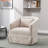 360-Degree Swivel Upholstered Armchair with Accent Pillow-367928017