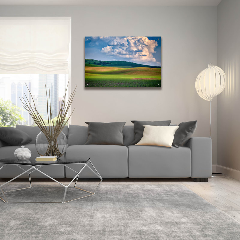 Art mural en verre Ebern Designs, H 24 po x l 36 po x P 0,2 po