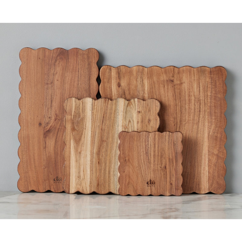 Scalloped Square Cutting Board - 16"W, 16" W