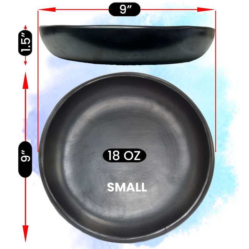 Petite assiette ronde en argile La Chamba, 9 po