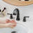 Widespread Bathroom Faucet 2-Handle Bathroom Sink Faucet with Drain Assembly