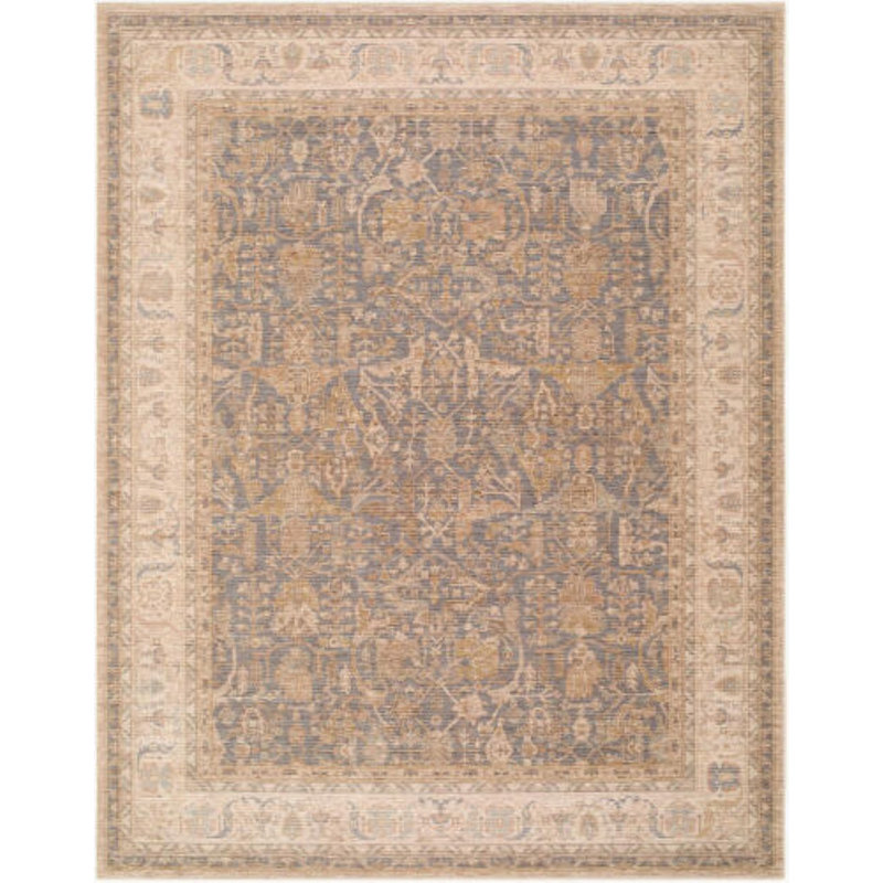 Ladik Machine Woven, Tan/Brown/Dark Gray, Runner 2'8" x 7'3"