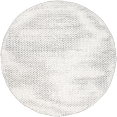 Dunanney Hand Braided Ivory Area Rug