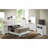 Elegant White Platform Bed For Relaxed Spaces