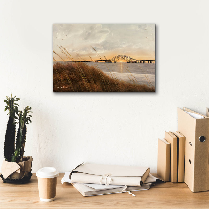 «View of Captree Bridge» par Diane Romanello, H 12 po x l 18 po x P 0,75 po