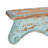Wood 1 Shelf Scroll Blue Wall Shelf