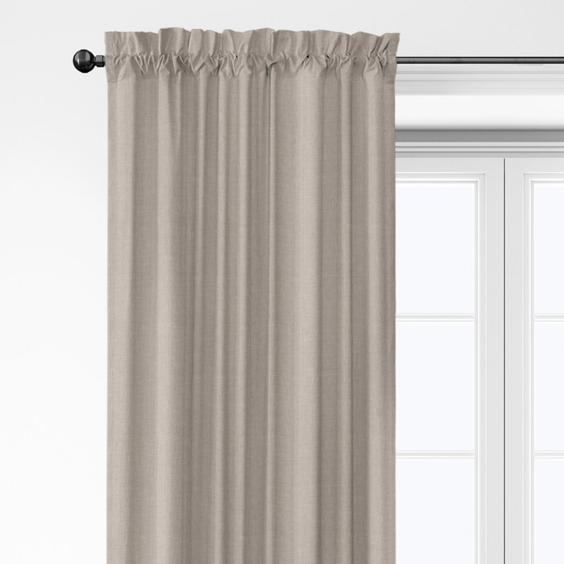 Ensemble de 2 panneaux de rideaux en coton Shay, L 50 po x L 168 po