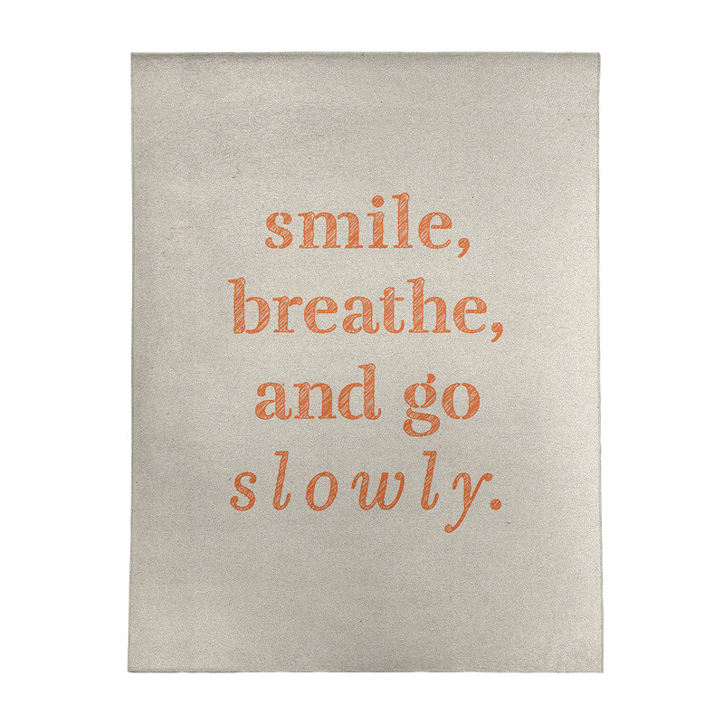 Quotes Chenille Indoor Rug, Rectangle 5' x 7'