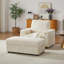 Fauteuil inclinable simple 42,5 pouces en velours côtelé avec dossier-1084160