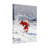 Christmas Santa Claus Running In Snowstorm