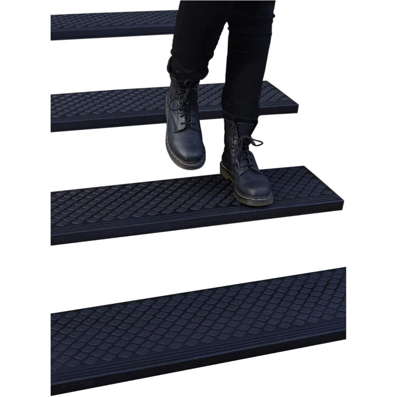 Tapis d'escalier en caoutchouc antidérapant pour l'extérieur
