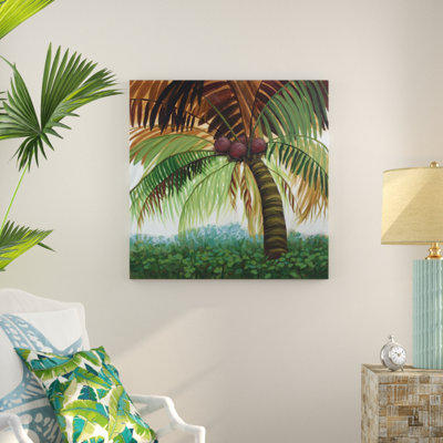 Tropic Palm II by Julie Joy - Wrapped Canvas Painting