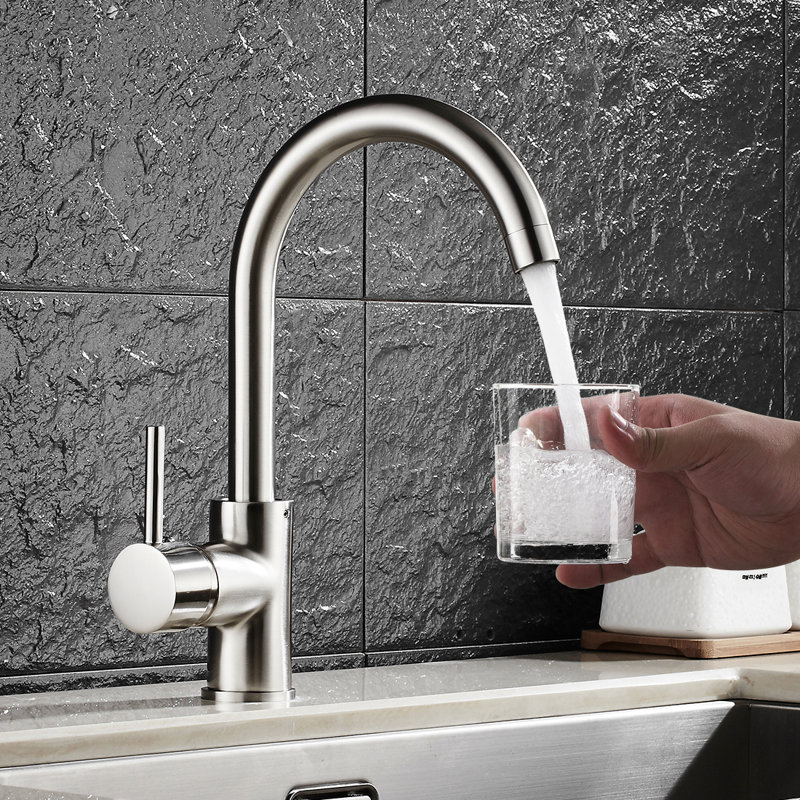 FLG Kitchen Faucet, Brushed Nickel