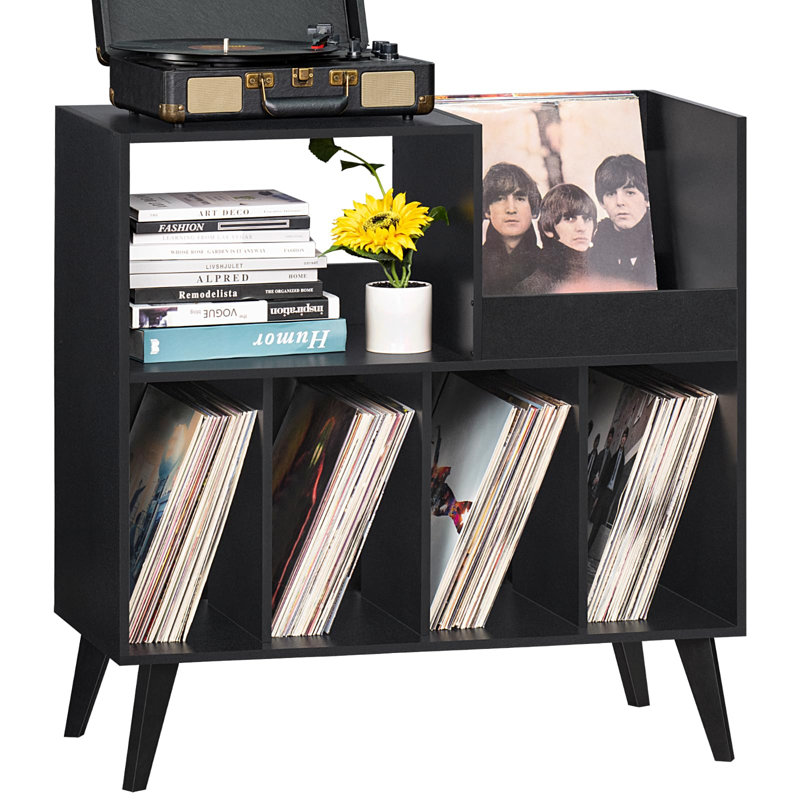 Grand support pour tourne-disque, Noir