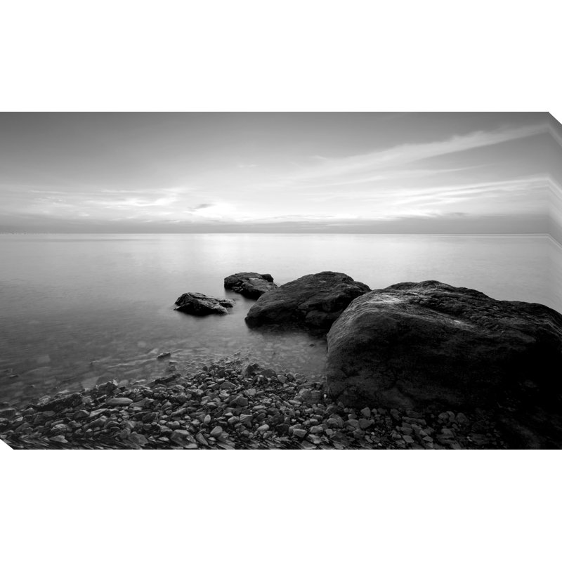 « on the rocks ii », reproduction de photo sur toile tendue, H 18 po x l 30 po x P 1 po