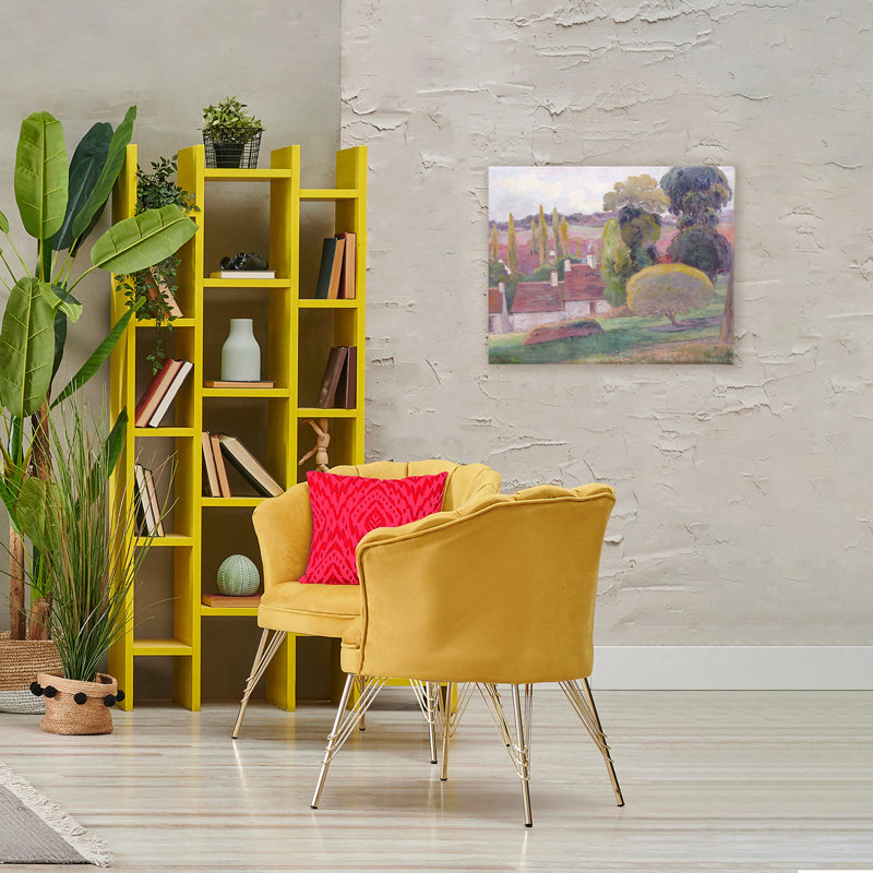 Une ferme en toile de Gauguin en Bretagne, design par Stellar Design Studio, H 24 po x l 30 po