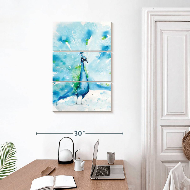 Brampt Peacocks About, 32" H x 20" W