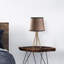 Lampe de table glamour en métal, finition dorée, 11,0 po x 11,0 po x 21,7 po | Capuchon en tissu: H 8,7 à 11,0 po: 8,7 po | Douille E27 de 40 W maximum (ampoule non incluse) | Éclairage élégant pour le décor du salon et de la chambre à coucher, indice de protection IP20-85524763-85524761