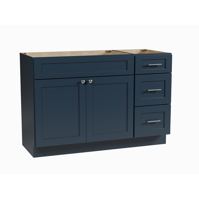 Base de meuble-lavabo simple 51 po Disar, Bleu