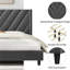 Permelia Upholstered Wingback Bed-356115666-362734481